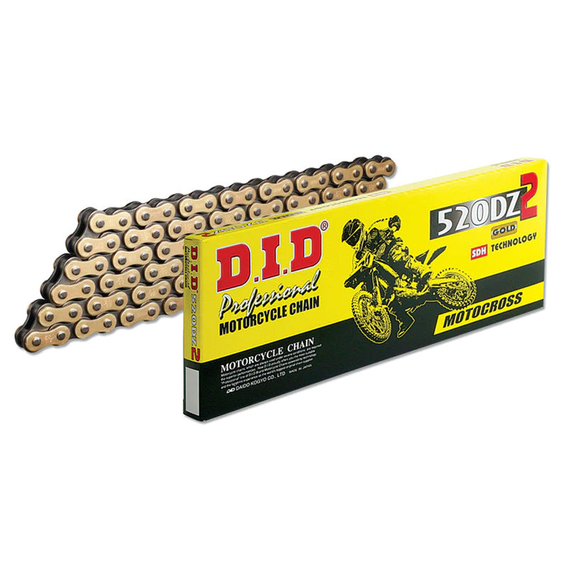520DZ2-110L GOLD & BLACK CHAIN W/CLIP LINK