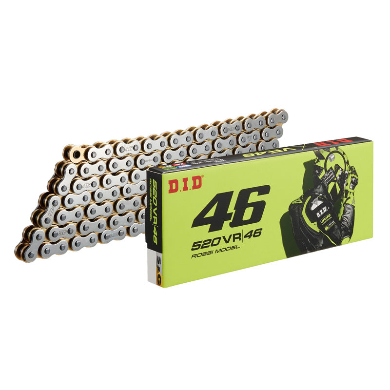 520VR46-120L SILVER & GOLD ROSSI CHAIN W/RIVET LINK
