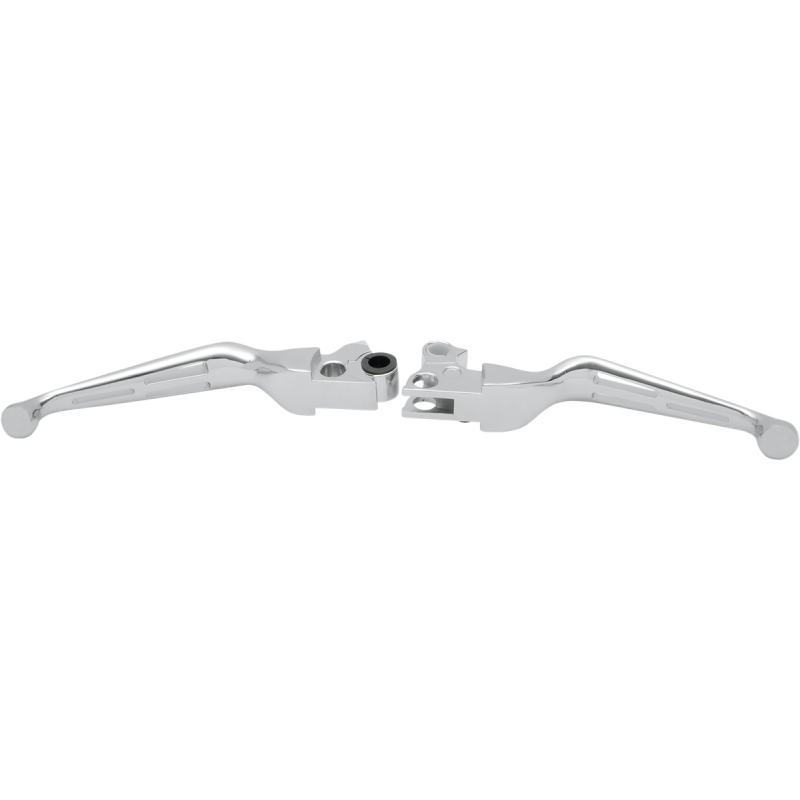 96-17 B/T CHROME SLOTTED LEVER SET