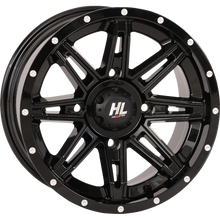 HL22 ALLOY 14X7 4/137 4+3 (+10mm) GLOSS BLACK W1