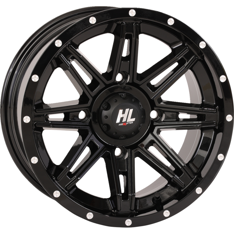 HL22 ALLOY 14X7 4/156 4+3 (+10mm) GLOSS BLACK W1