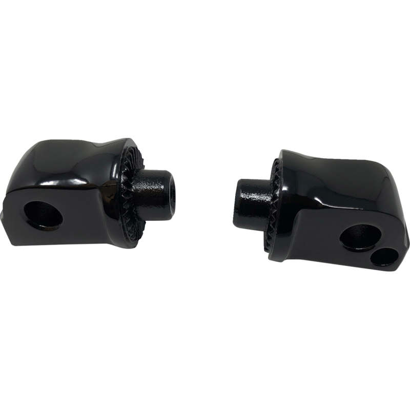 SPLINED PASSENGER PEG ADAPTER SOFTAIL GLOSS BLACK