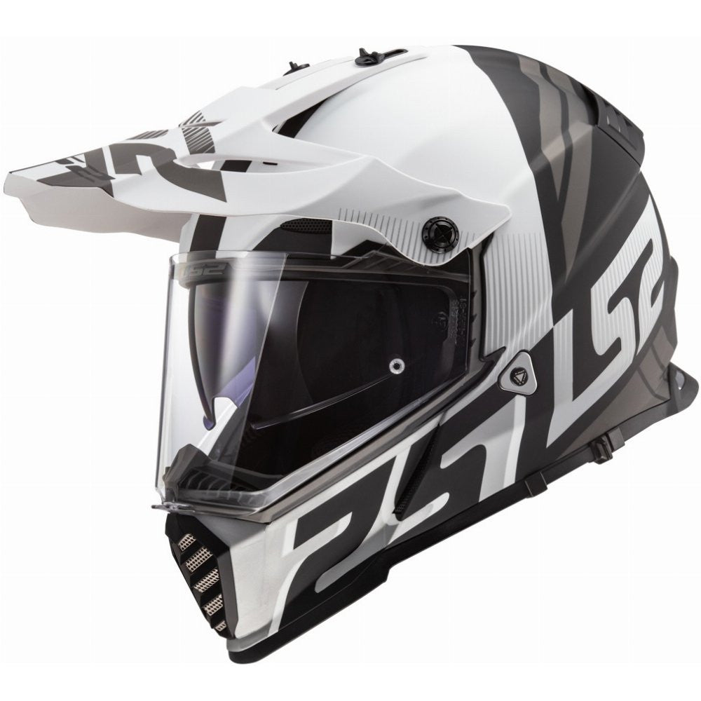 LS2 BLAZE SPRINT DUAL SPORT HELMET (BLK/WHT)
