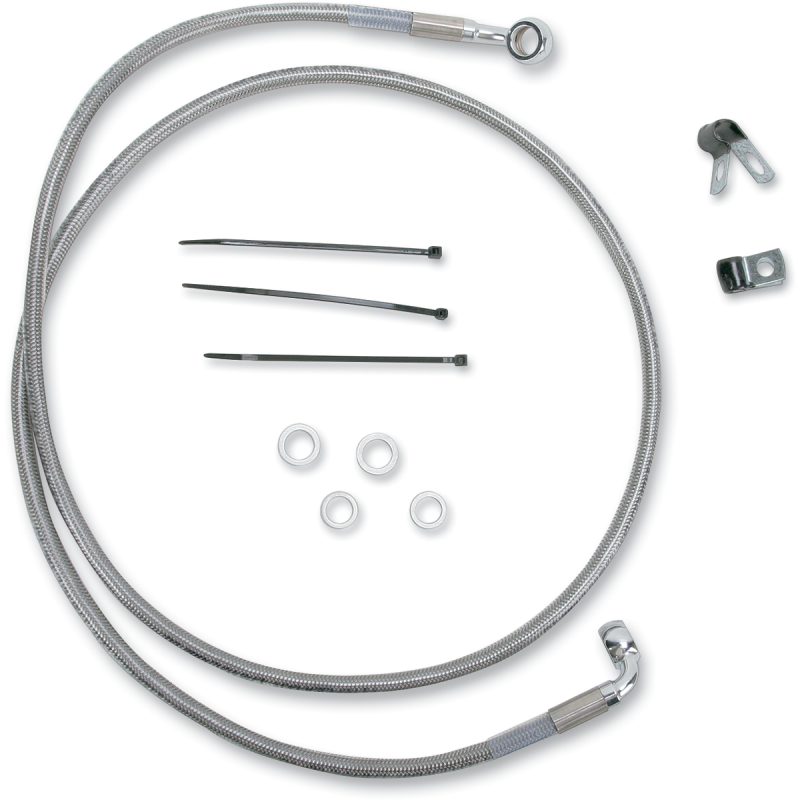 99-07 FXST FRT S/S BRAKE LINE KIT +8