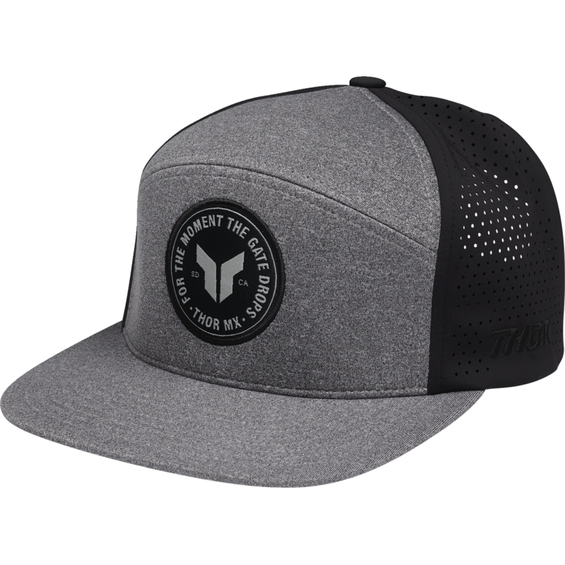 HAT BADGE HTR GY/BLACK