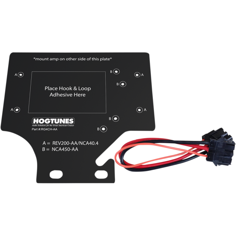 REQUIRED MOUNTING PLATE FOR HOGTUNES 4 CH AMP IN 98-13 FLTR