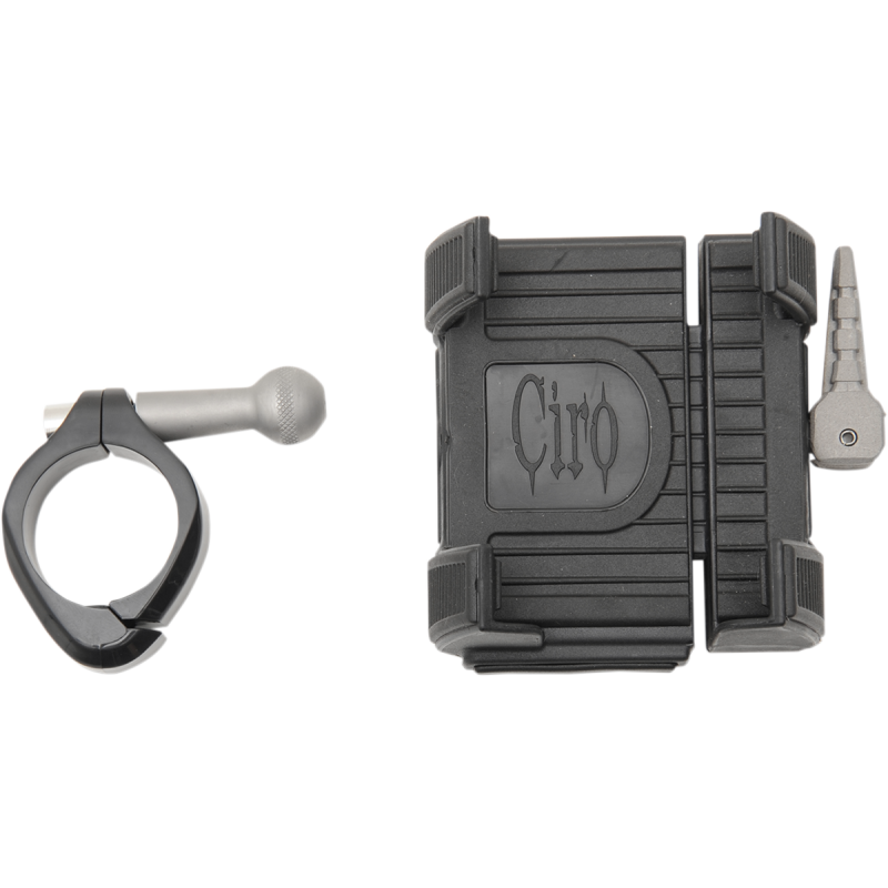 SMARTPHONE/GPS HOLDER WO CHRGR  H/BAR MNT BLK