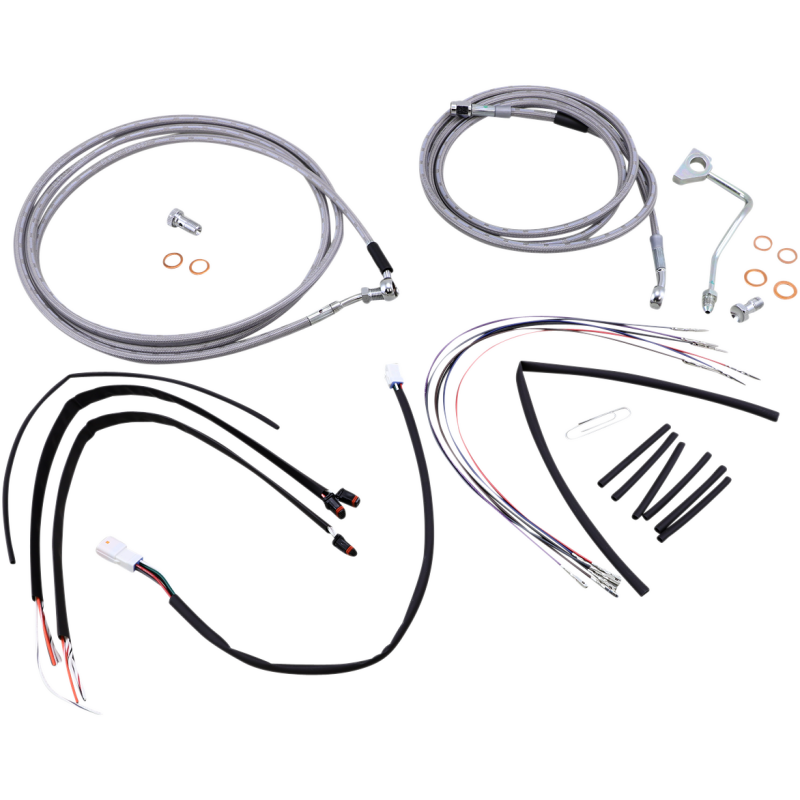 Handlebar Cable/Brake Line Kit - Complete - 14" Ape Hanger H