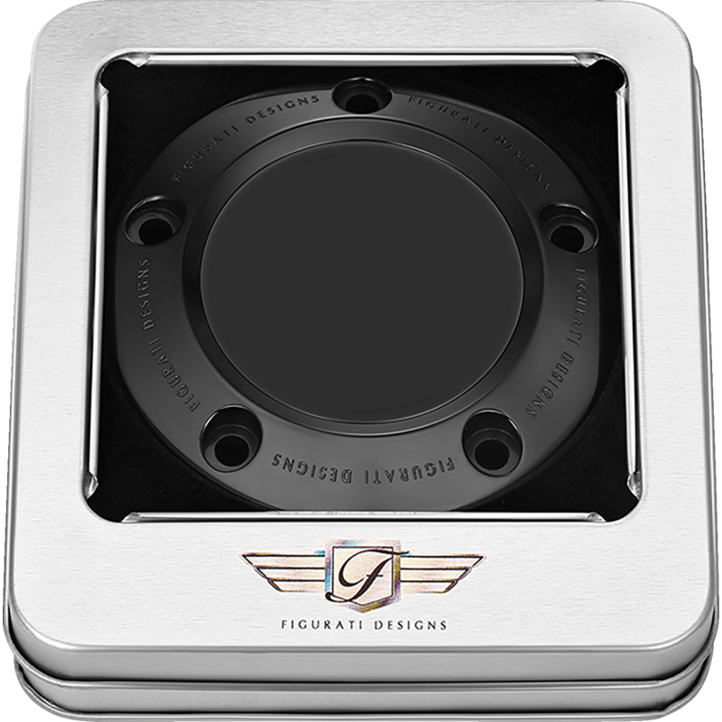 TIMING COVER PLAIN BLACK, 5-HOLE