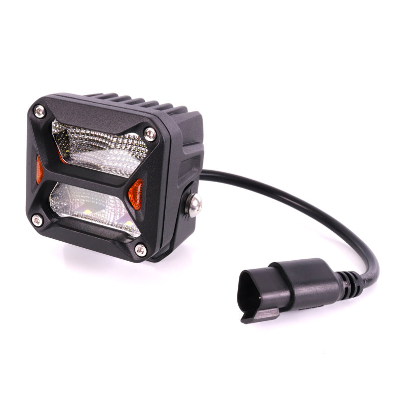 CUBE DRIVING LED LIGHTS 3" 2400LM/20W DT PLUG
