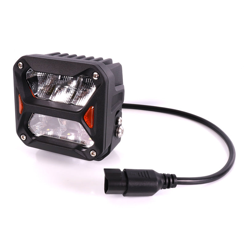 CUBE DRIVING LED LIGHTS 4" 2700LM/30W DT PLUG