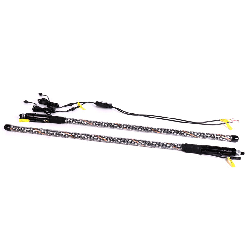 LED WHIPS LIGHT 3' PAIR WITH APP AND REMOTE