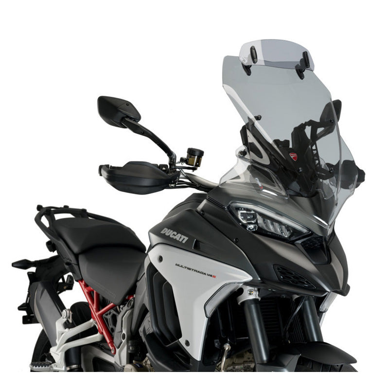 %TOURING WINDSHIELD WITH VISOR SMOKE DUCATI MULT.