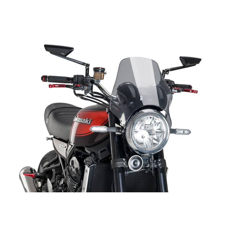 WINDSHIELD MOD NAKED KAWASAKI Z900RS 18 DARK SMOKE