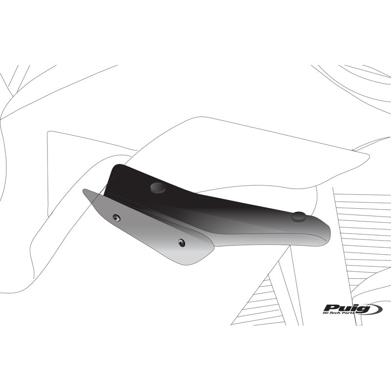 %DOWNFORCE SPORT SIDE SPOILERS BLACK HONDA CBR500R