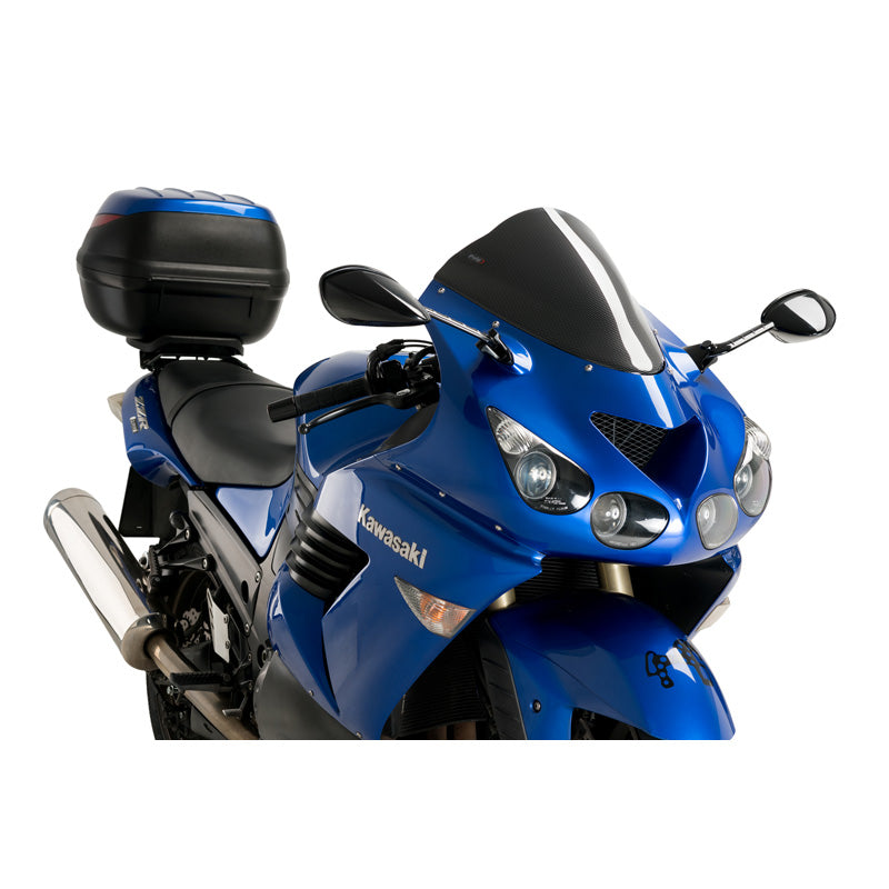 %RACING SCREEN KAWASAKI ZZR1400 06-18 C/CARBON