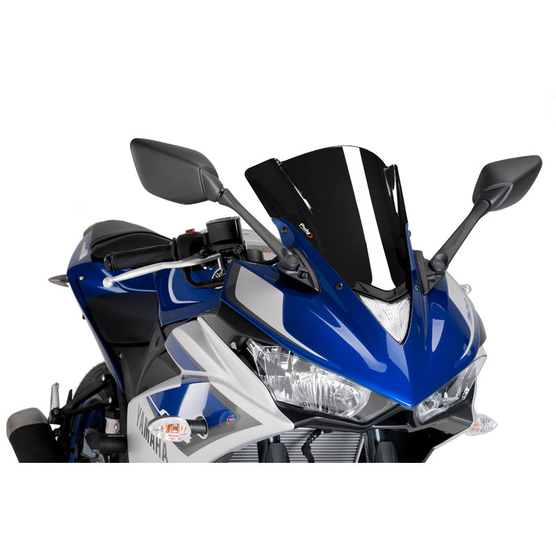 %RACING WSCREEN YAM R3 (2015) BLACK