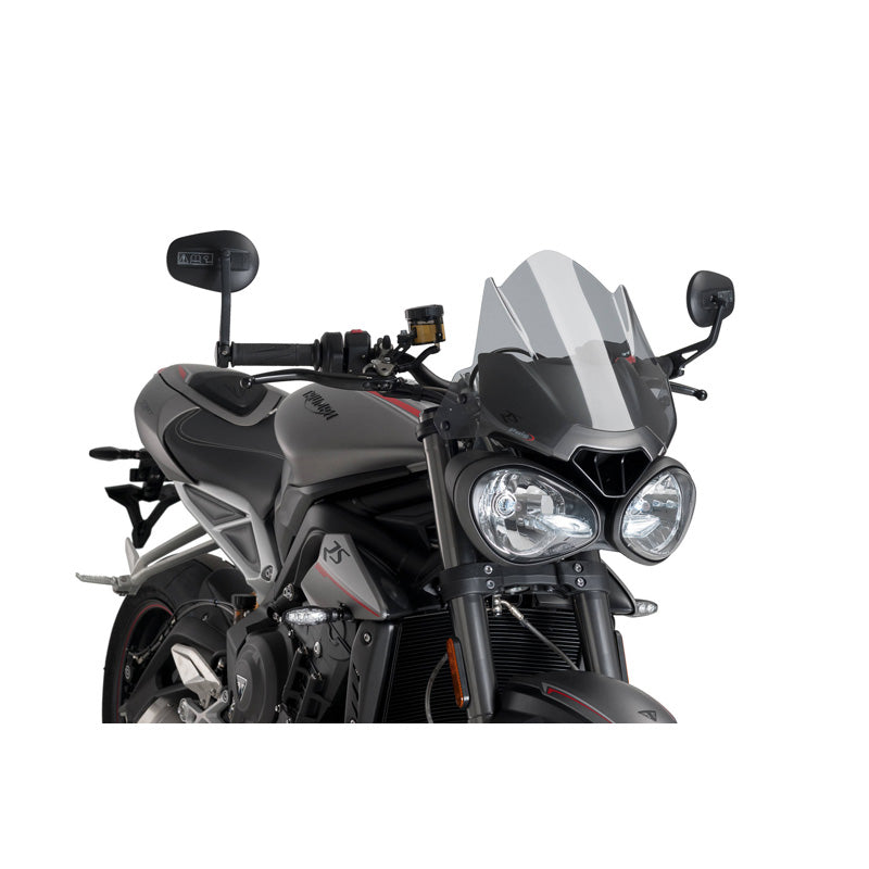 WINDSHIELD NEW GENERATION. SPORT (TRIUMPH) SMOKE