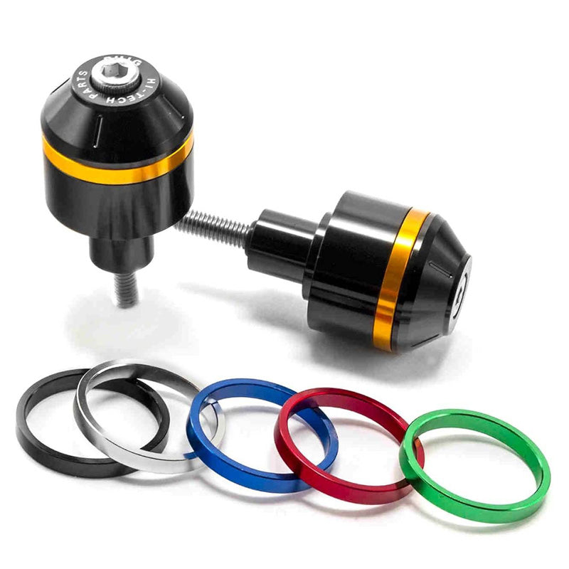 %BAR END WITH RINGS KAWASAKI Z650 C/BLACK