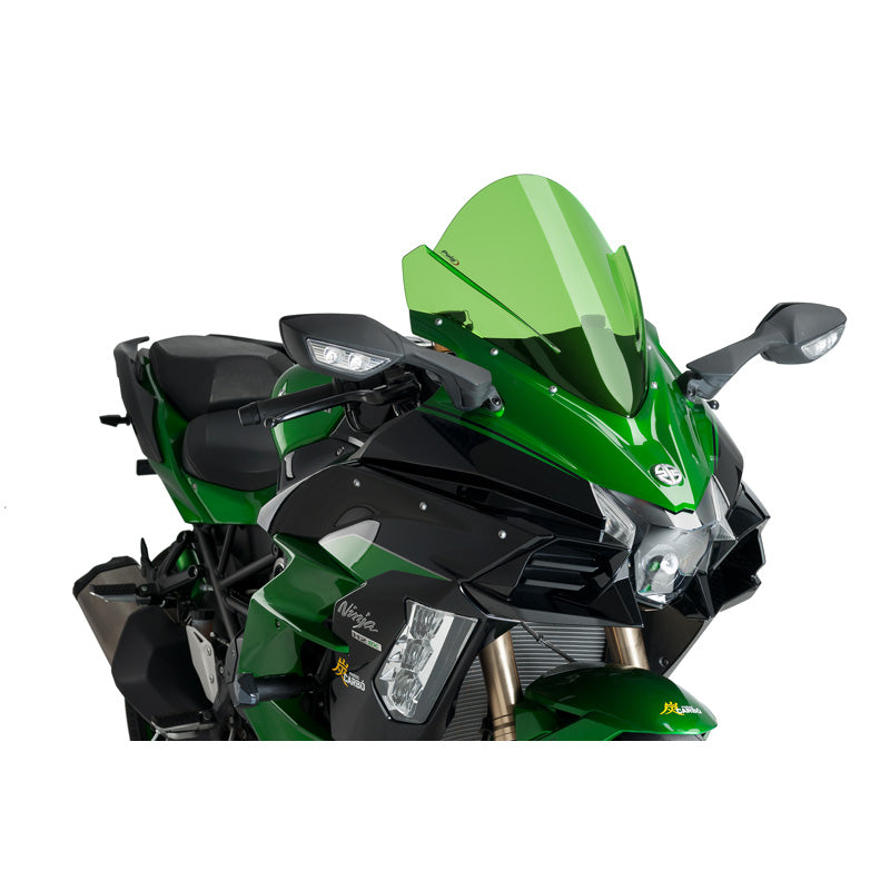 %Z-RACING SCREEN KAWASAKI NINJA H2 SX 18' C/GREEN