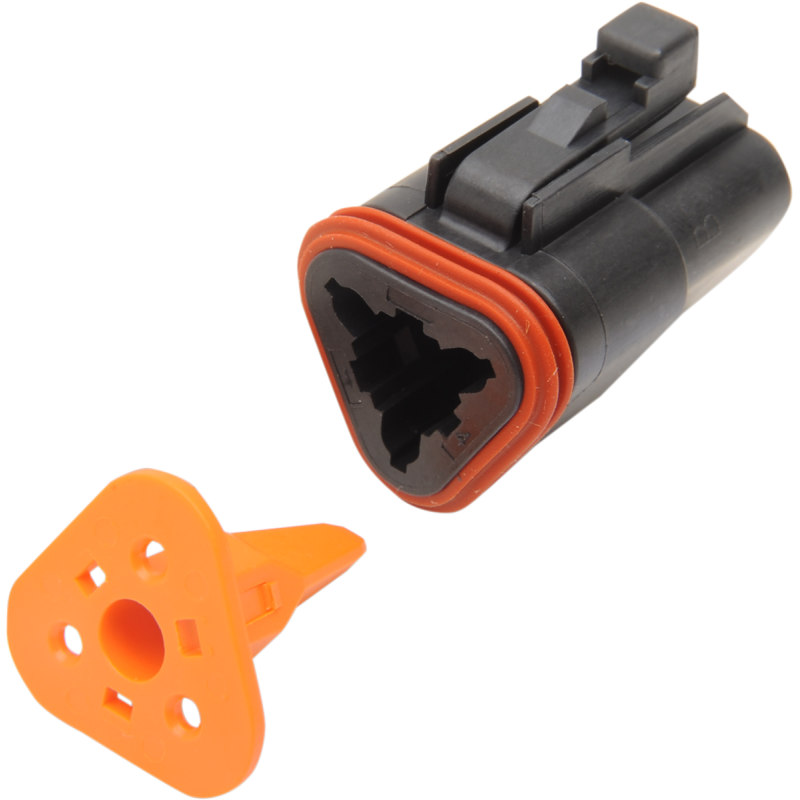 DEUTSCH BLACK 3 SOCKET CONNETOR EA
