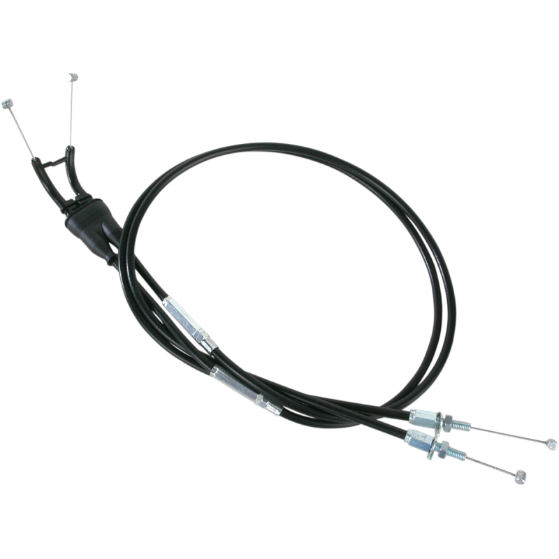 THROTTLE CABLE PUSH-PULL BLACK VINYL SET