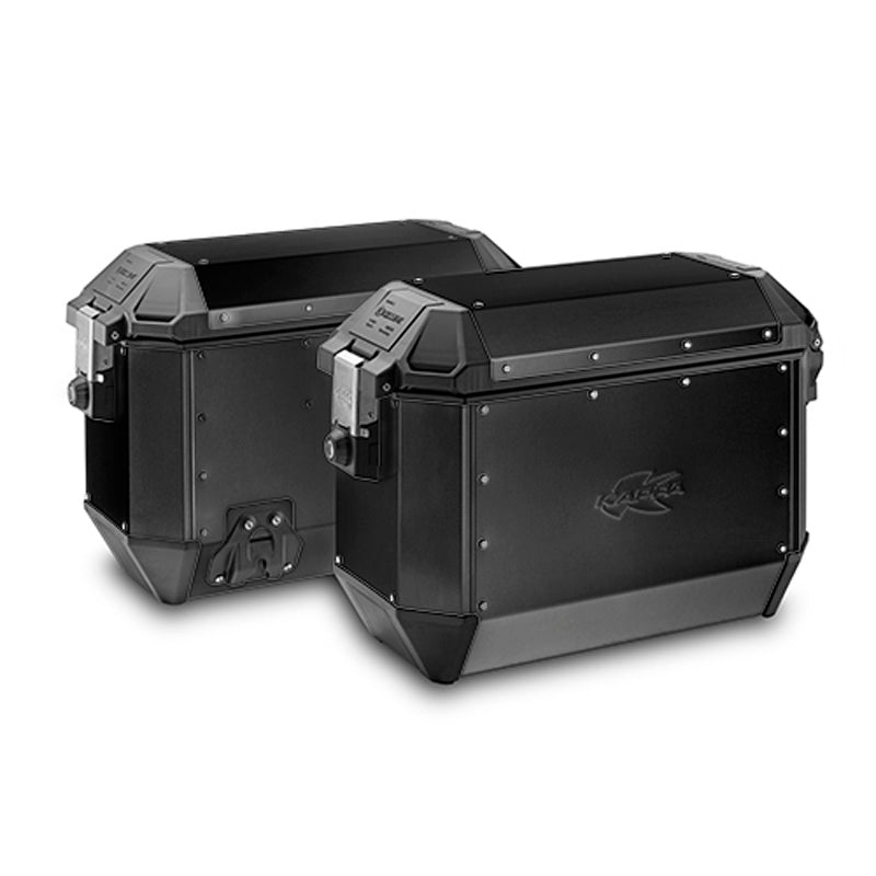 SET OF 2 CASES KMS36B K-MISSION IN BLACK ALUMINIUM