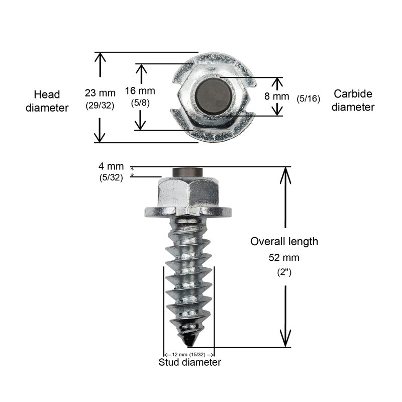 %2"-50MM FLANGED STUDS HD, BTE 200
