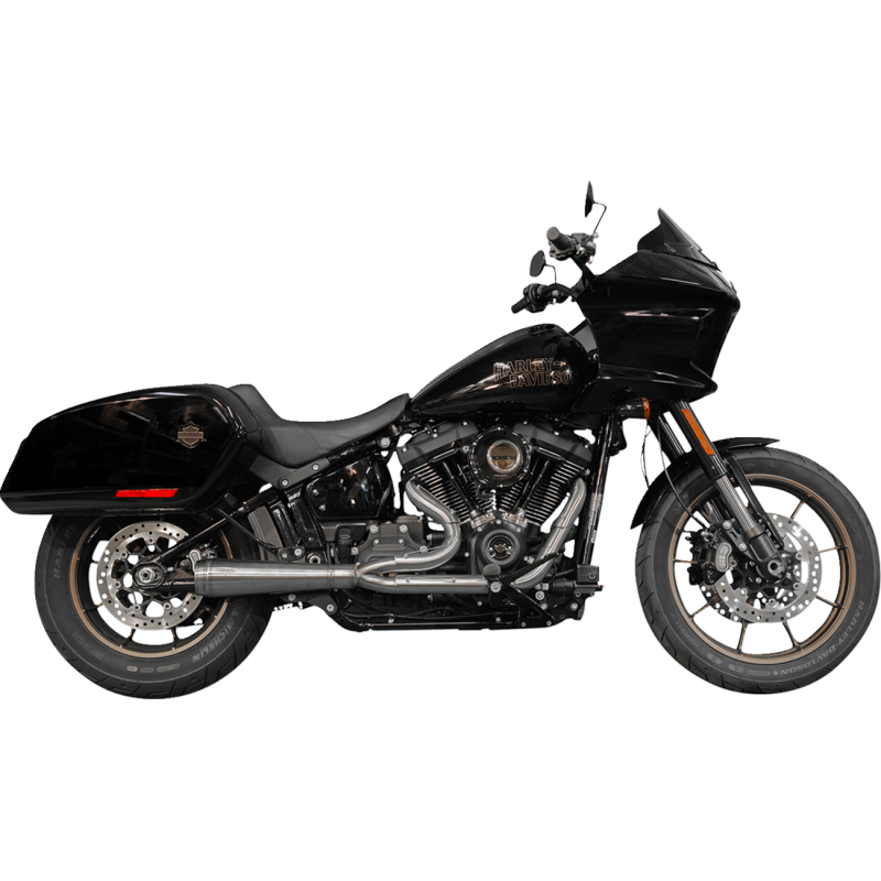 2-into-1 Assault Exhaust System - Natural w/ bags
