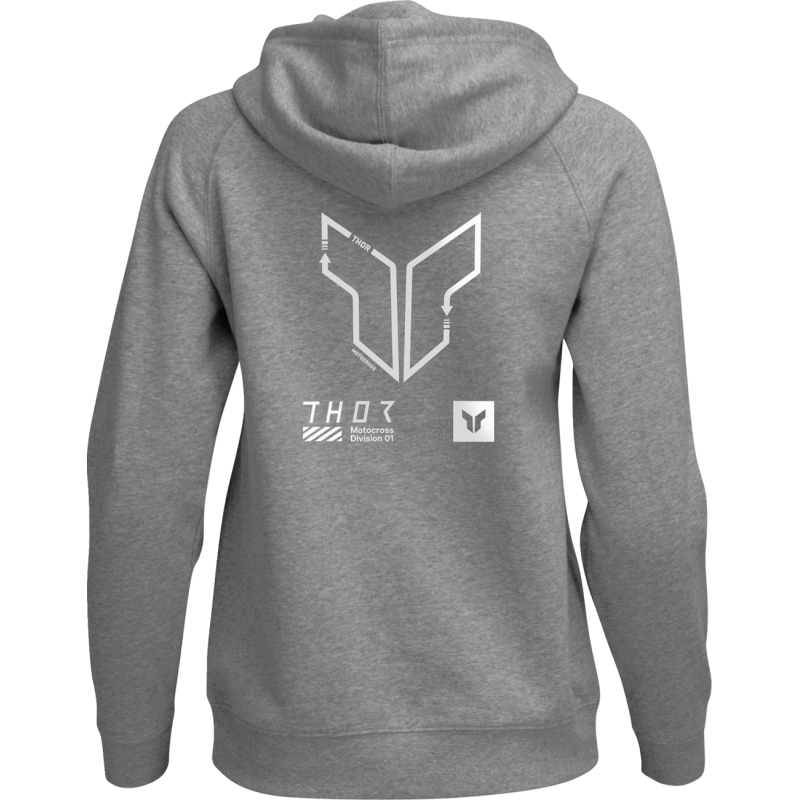 HOODIE WOM TRAX HTR GY L
