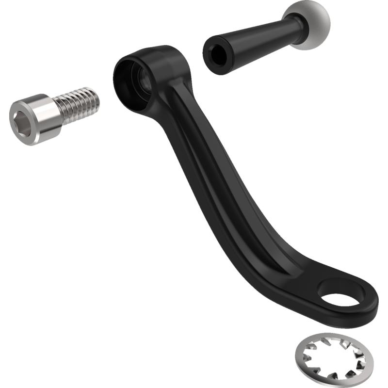 Mirror Mount with Economy Perch Ball Stem - BLK