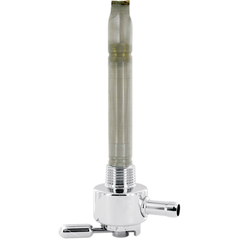Round Fuel Valve - Chrome - 3/8" NPT