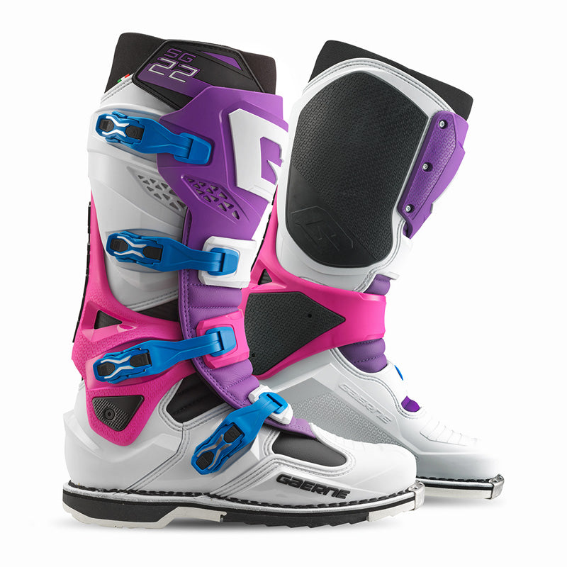 SG-22 MX BOOTS - PURPLE/WHITE/PINK (44)