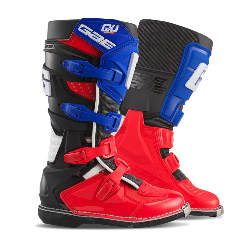 @GX-J JUNIOR MX BOOTS - RED/WHITE/BLUE (39)