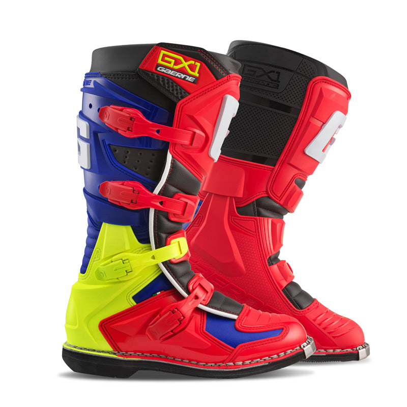 @GX-1 MX BOOTS - RED/MULTI (44)