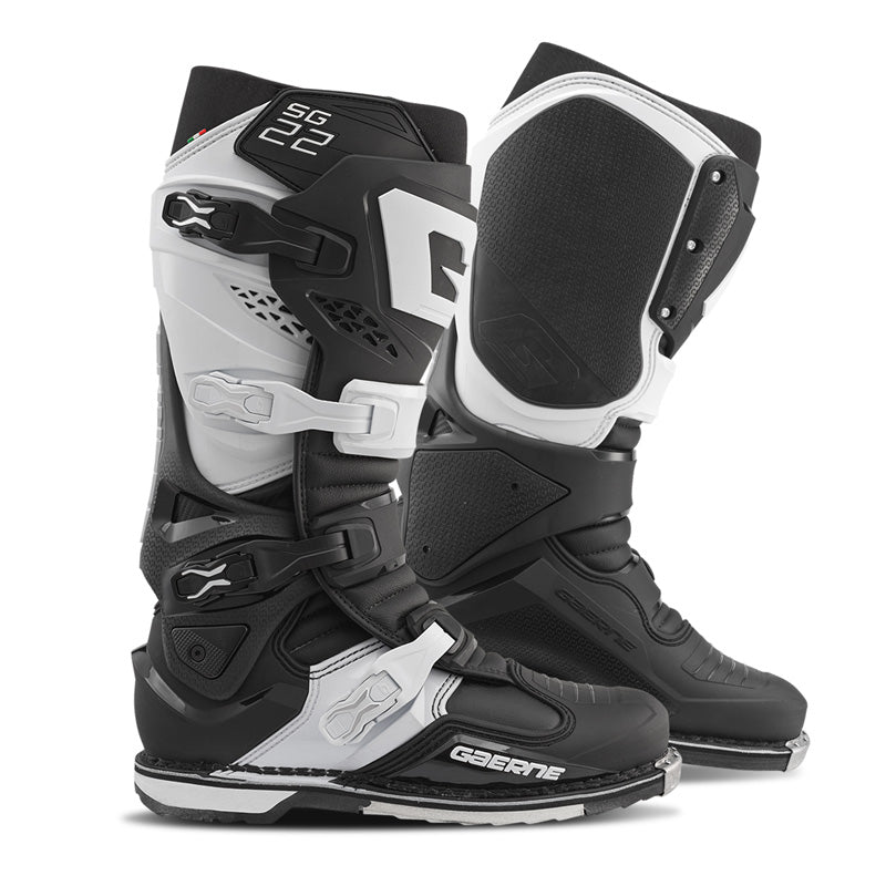 @SG-22 MX BOOTS - BLACK/WHITE (44)