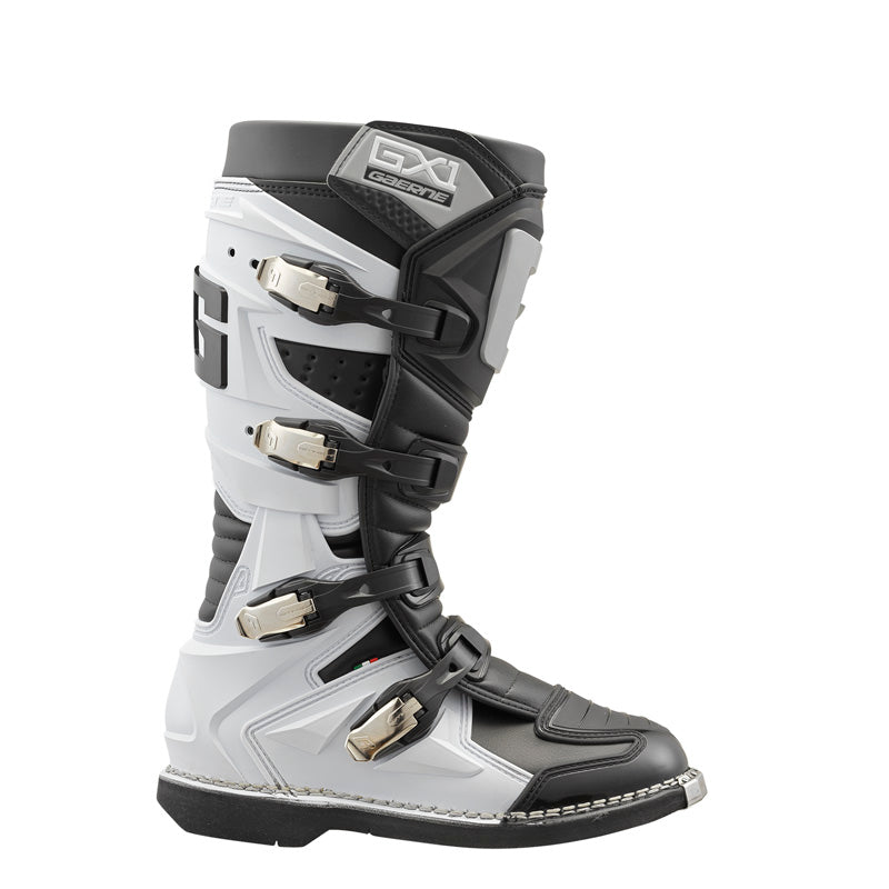@GX-1 MX BOOTS - BLACK/WHITE/GREY (44)