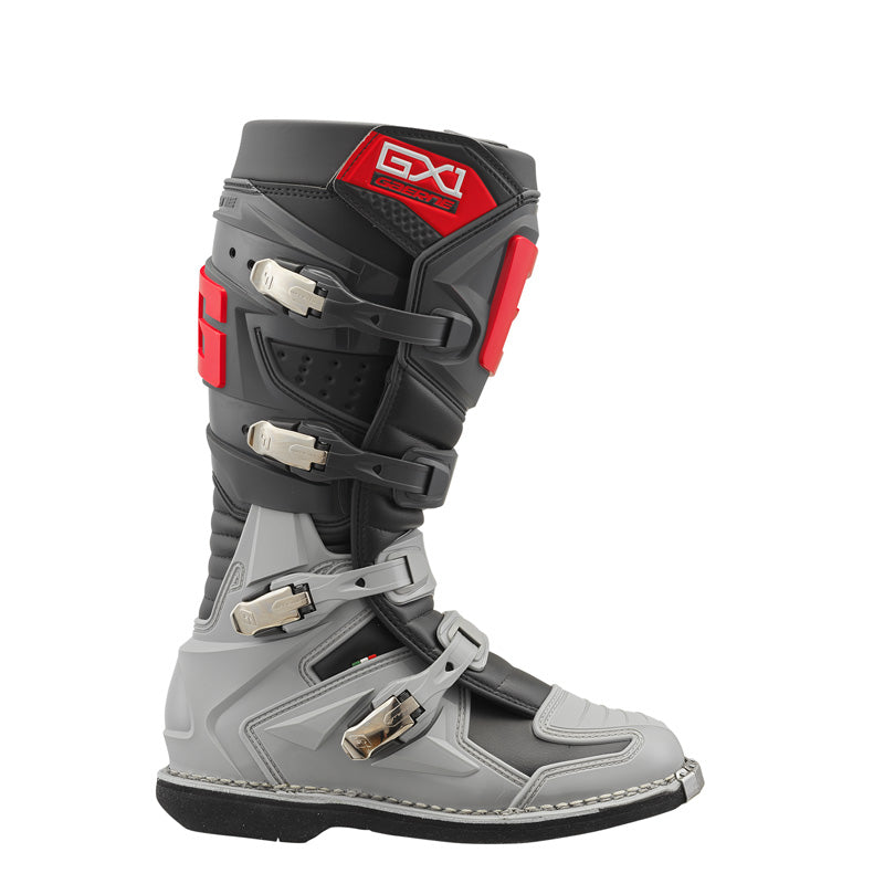 @GX-1 MX BOOTS - ANTHRACITE/GREY/RED (44)