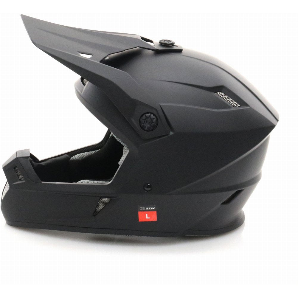 ZOX RAGE SOLID MOTOCROSS HELMET (MATTE BLK)