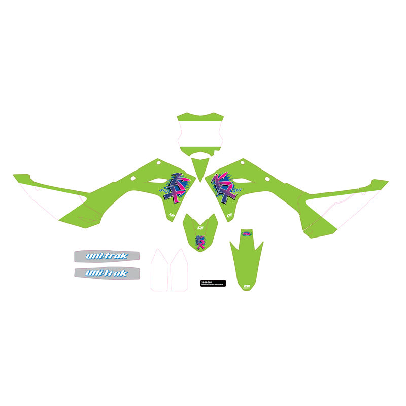 %GRAPHIC KIT, RETRO KX KX 450 2024