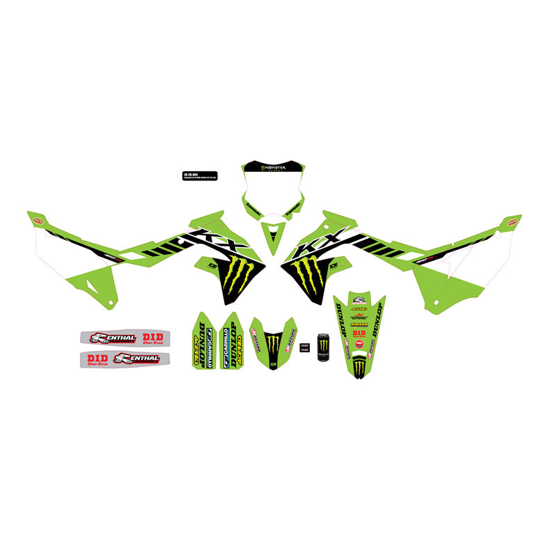 GRAPHIC KIT ''MONSTER ENERGY 2004'' - KAWASAKI KX450F WHT BG