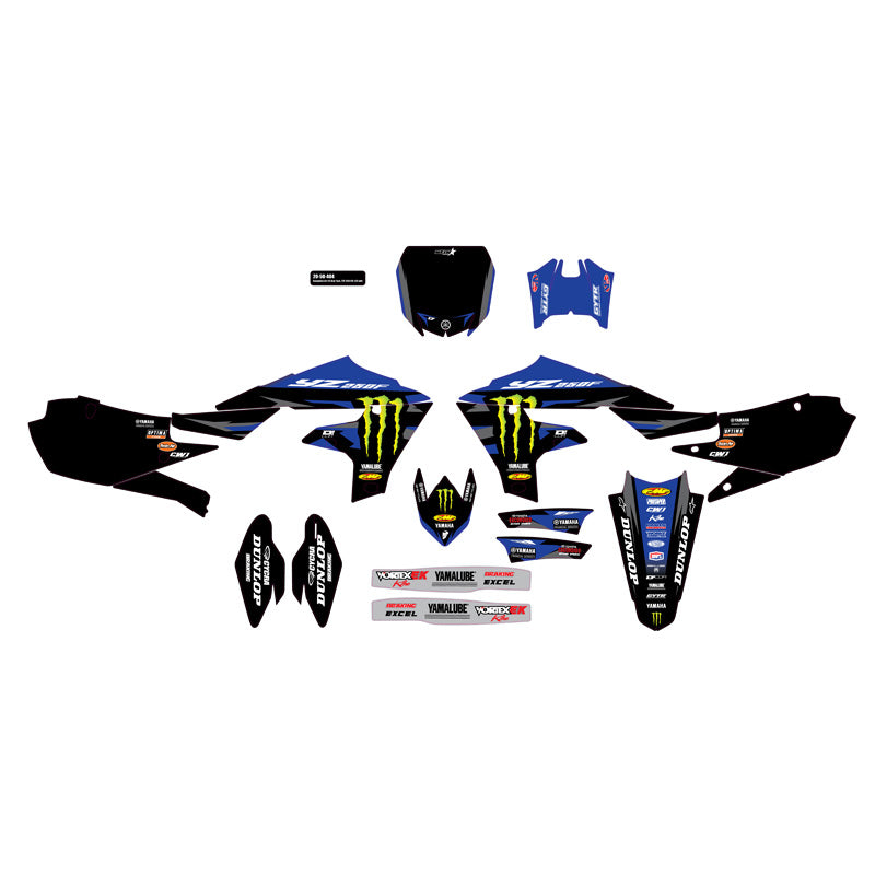 CMPLT GRAPHIC KIT MONSTER ENERGY STAR - YAMAHA YZF 250 BLK BG