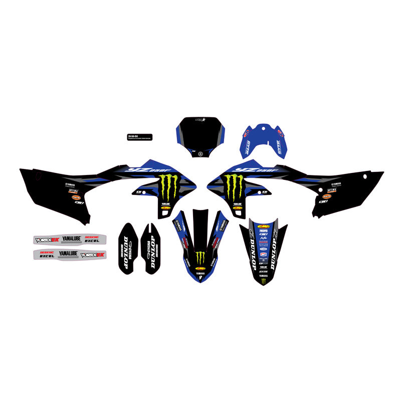 CMPLT GRAPHIC KIT MONSTER ENERGY STAR - YAMAHA YZF 250 BLK BG