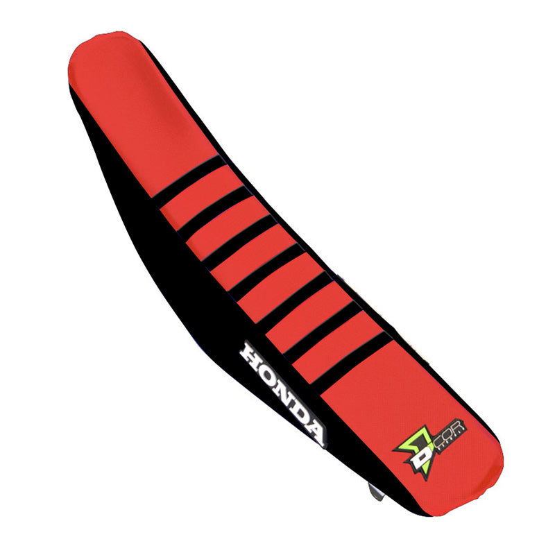 SEAT COVER BLACK AND RED/BLACK RIBS - HONDA CRF150R