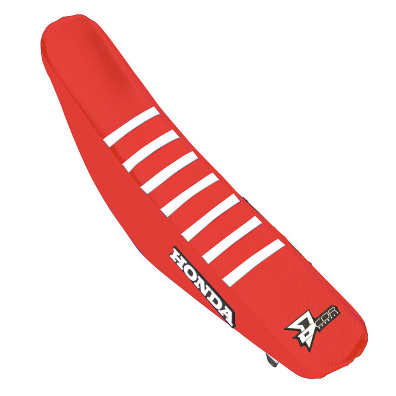 SEAT COVER RED W/ WHT HON CRF250(22-25) 450(21-25)