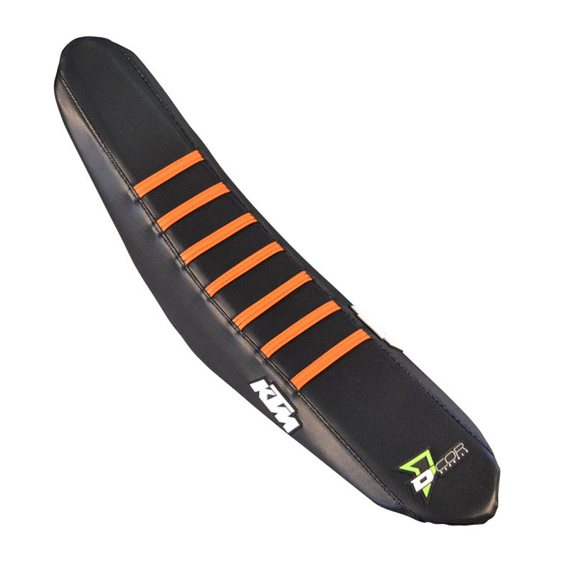SEAT COVER KTM  SX- SX/F 125-450 BLACK/ORANGE RIBS