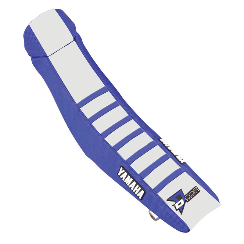 SEAT COVER YAMAHA YZ 125-250 BLUE/WHITE/BLUE RIBS