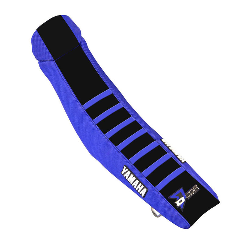 SEAT COVER YAMAHA YZF250-450 BLUE/BLACK/BLUE RIBS