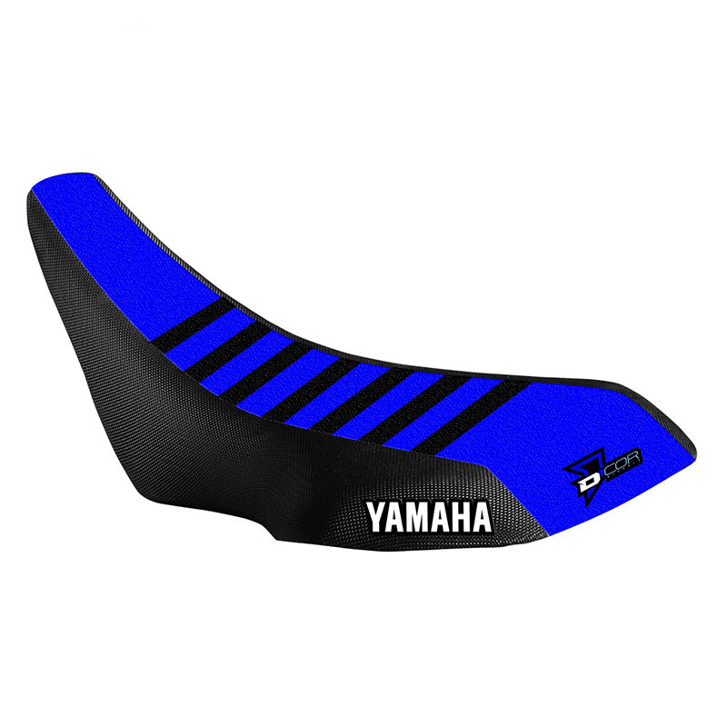 SEAT COVER YAMAHA YF-Z 450R ATV ROYAL BLUE/YELLOW RIBS