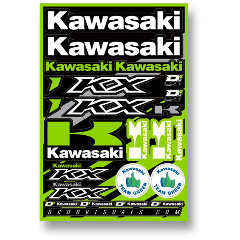 %DECAL SHEET 12MM KAWASAKI KXF